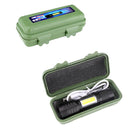 XANES XPE +COB Zoomable Flashlight 3 Modes Waterproof  EDC Tactical Torch Light Work Lamp