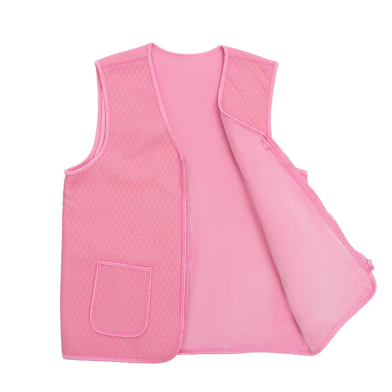 Blue/Pink Unisex Electric Battery Heated Heating Pad Vest Winter Warm Up Jacket Warmer