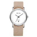Wal-Joy WJ9007 Student Watch Simple Date Display Nylon Strap Female Quartz Wrist Watch