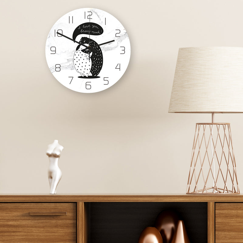 Loskii CC061 Creative Wall Clock Mute Wall Clock Quartz Wall Clock For Home Office Decorations