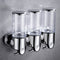 Modern Wall Mount Bathroom Soap Dispenser Shower Round Shampoo Bottle Dispenser
