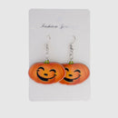 Trendy Pumpkin Smile Pendant Earrings Funny 3D Stereoscopic Halloween Resin Cartoon Earring