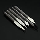 5pcs 3.175mm Shank 0.2mm 15/20/30/45/60 Degree Tungsten Steel Engraving Bits CNC Tool
