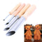 4 Pcs DIY Round Hole Carving Clay Sculpting Hand Chisel Woodworking Craft Crafts Tool