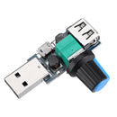 3Pcs USB Fan Speed Controller Module Reducing Noise Multi-stall Adjustment Governor DC 4-12V
