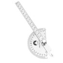 140mm 180 Degree Adjustable Protractor Multifunction Stainless Steel Roundhead Angle Ruler Mathematics Measuring Gauge Tool