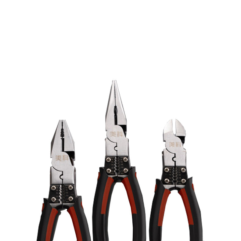 MYTEC Needle-nose Pliers Pliers Tool Multifunctional Household 8 Inch Oblique Mouth Vise Wire Stripper Plier