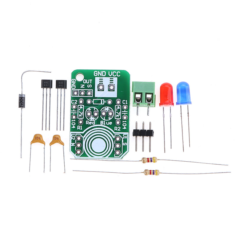 10pcs Hall Magnetic Induction Sensor Magnetic Detection Magnetic Pole Resolver North and South Pole Detection Module DIY Kit