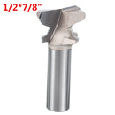 Drillpro 1/2 Inch Shank Wood Double Finger Router Bit Woodworking 2 Flutes Milling Cutter