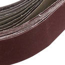 Drillpro 10pcs 60/120/150/240 Grit 40mm x 680mm Sanding Belt for Grinding Machine