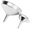 10-24cm Stainless Steel Wide Mouth Liquid Water Oil Funnel Kitchen Filter Tool