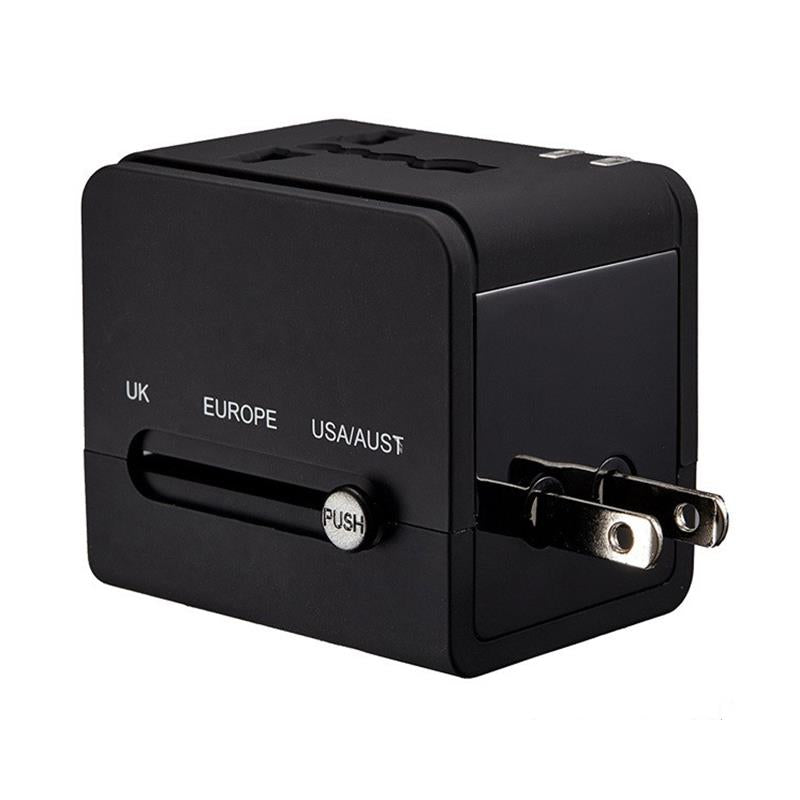 YICHEN TR-148 Universal International Power Plug USB 2.1A Adapter Wall AC Adapter Worldwide Travel Power Plug Conversion Socket Dual USB Adapter