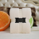 Honana WX-30 High Density Super Soft Flannel Blanket Sofa Bed Plush Wool Fluffy Pineapple Grid Blanket