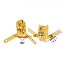 4 pcs Metal Box  Quadrant Hinge Wooden box support hinge