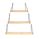 Wall Shelf Wood Iron Hanging Holder Storage Wall Mount Rack Home Display Decorations