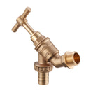 S60x6 IBC Faucet Tank Drain Coarse Thread Adapter to Brass Garden Tap with 1/2'' Nozzle Hose Tap Connector Replacement Valve Fitting Parts for Home Garden