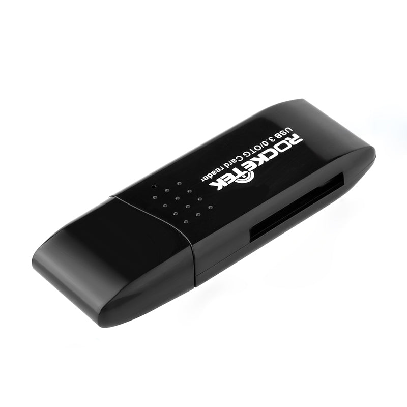 Rocketek CR9 2-in-1 USB 3.0 Micro USB to SD TF Card OTG Card Reader for Android Phone
