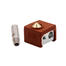 MK10 Coffee Color Silicone Protective Case + 0.4mm Nozzle + Heating Block DIY Kit for 3D Printer