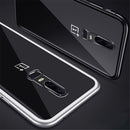 Bakeey Magnetic Adsorption Metal Frame Temerped Glass Back Cover Protective Case For OnePlus 6T