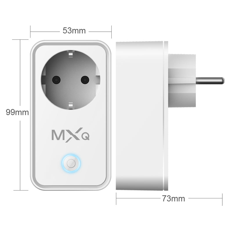 EU Plug Smart WiFi Socket Timer Switch Smart WiFi Socket APP Voice Control Work Household Supplies With Amazon Alexa Google