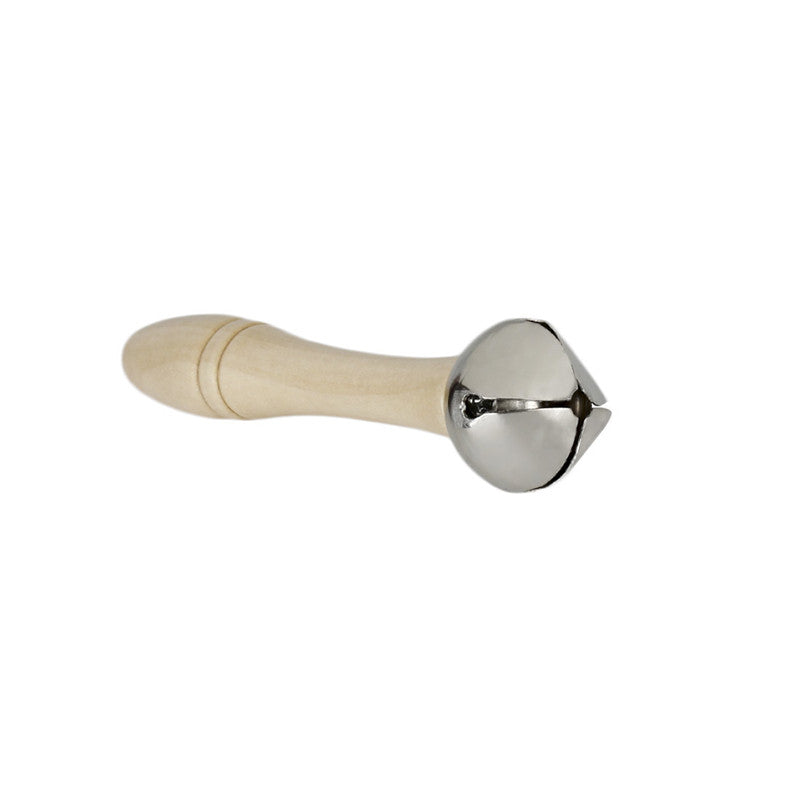 IRIN Orff Single Wooden Hand Tinkle Bell Musical Instrument Educational Stick for Baby Toys