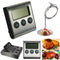 LCD Timer BBQ Termometro Digital Thermometer Sonda Cocina Comida Temperatura 482F Horno