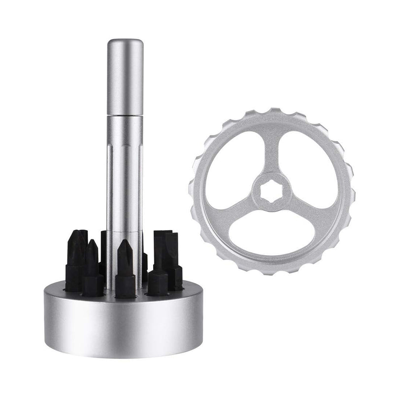 Precision Screwdriver Kit Multitool 10 in 1 Screwdriver Set with 10Pcs Screw Bits Spinner Drive Repair Tool for Watch Eyeglasses Electronic