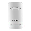 CACAZI 2 to 1 Wireless Doorbell No Need Battery LED Light Doorbell Waterproof Electronic Door Bell