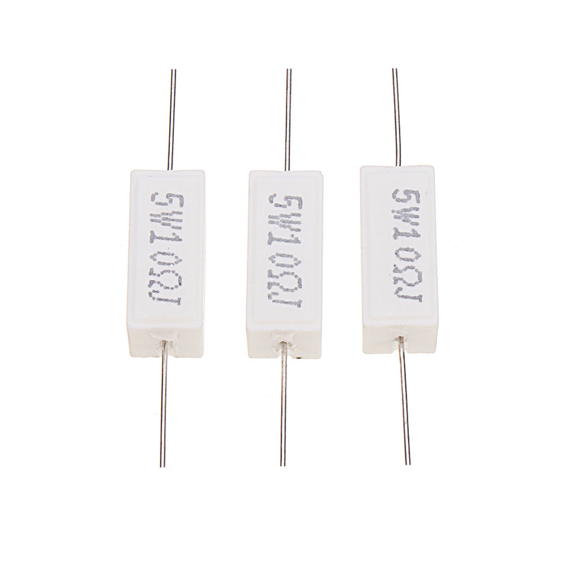 30pcs 5W 10 ohm 10R Ceramic Cement Resistor