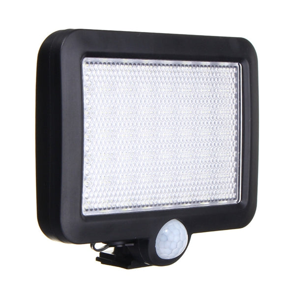 Solar Power 56 White LED PIR Motion Sensor Flood Wall Light Waterproof Outdoor Garden Security Lamp