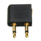 3.5mm 2x3.5mm Airplane Airline Travel Headphone Earphone Adapter