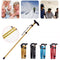 Aluminum Metal Folding Walking Stick Outdoor Adjustable Non-slip Hiking Climbing Trekking Pole