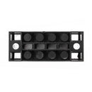 600V 15A Dual Rows 4 Position Screw Terminal Strip Red/Black Pre Insulated Terminal Block Strip