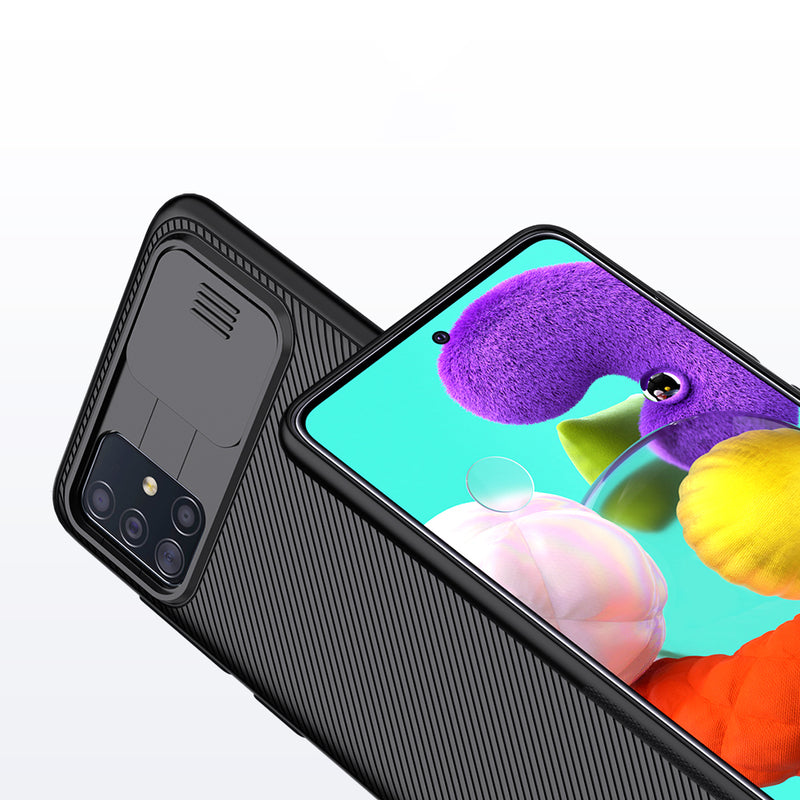 NILLKIN Shockproof Non-slip Slide Camera Cover Protective Case for Samsung Galaxy A51 2019