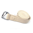 KALOAD 300cm Pure Cotton Pilates Yoga Stretch Belt D-Ring Buckle Training Pull Up Assist Fitness Exercise Yoga Resistance Bands