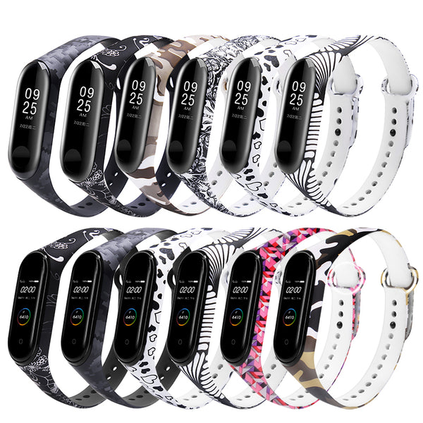 Colorful Pattern Watch Band Watch Strp for Xiaomi Miband 4 Miband 3