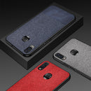 Bakeey Anti-Fingerprint Canvas Splice TPU Border Protective Case for Samsung Galaxy A40 2019