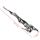 2Pcs 210.5x48cm DIY Flame Graphics Vinyl Car Side Stickers Decal Waterproof Black
