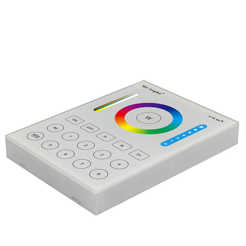 Milight B8 8-Zones Wall Mount Smart Panel LED Dimmer Controller Work With RGB+CCT Floodlight Bulb