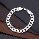 Fashion Hiphop Men Metal Chain Bracelet Trendy Style 10mm Gold Plating Bracelet