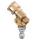 5pcs 2.0 GPM High Pressure Washer Spray Nozzle Tips with Connector 1/4 Inch Quick-connect 4500PSI 90 Rotary Connector