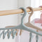 Rotatable 8 Clip Windproof Drying Rack Hanger Cloth Sock Short Rack Plastic Non-slip Hanger