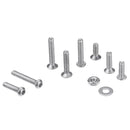 Suleve M2SH2 480Pcs M2 Hex Socket Button&Flat Head Screw 304 Stainless Steel Bolt Nut Assortment