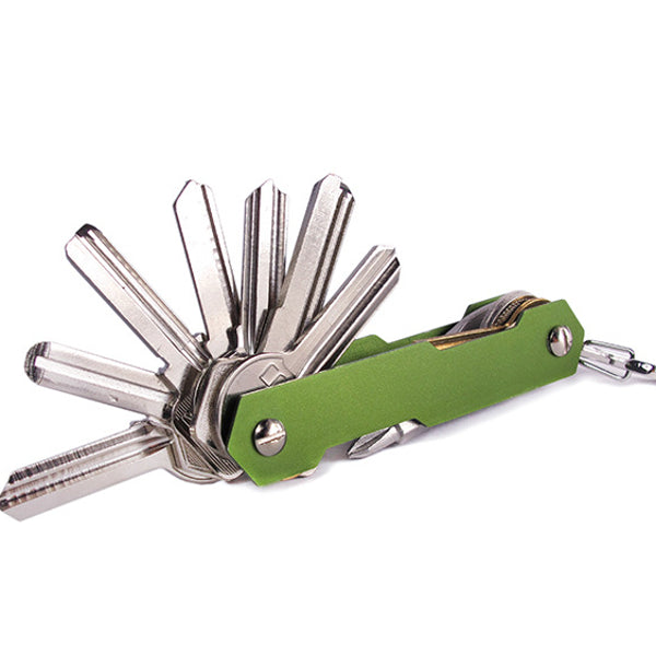 AOTDDOR Aluminum Double Open Key Clip DIY Keychain Storage EDC Tool
