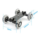 Rail Rolling Track Slider Skater Dolly Car For DSLR Camera Camcorder with Selfie Stick Magic Arm
