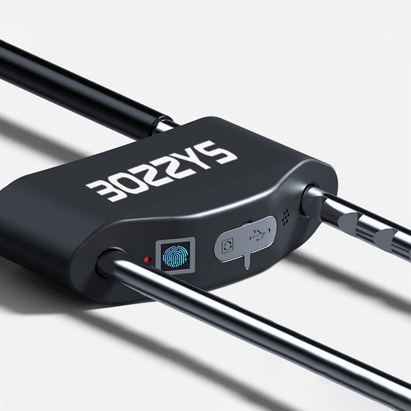 BOZZYS U3 Fingerprint U shape Lock Smart Bluetooth App Control Glass Door lock for Store Company Double Door Anti-theft locks