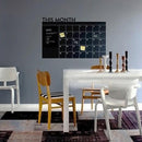 Month Calendar Chalkboard Sticker Blackboard Removable Planner Wall Stickers Black Board Decor