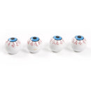 4 Pcs Creation Gas Nozzle Cover Cap Tire Tyre Wheel O Ring ABS Material Dustproof