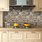 Retro Self-adhesive Wall Sticker Home Tiles Floor Background Kitchen PVC Anti-oil Wall Stickers
