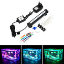 DOCEAN LED RGB Aquarium Light 18cm 16 Color RF Remote Control Waterproof Fish Tank Underwater Lamp